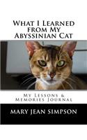 What I Learned from My Abyssinian Cat: My Lessons & Memories Journal