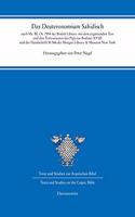 Das Deuteronomium Sahidisch: Nach Ms. Bl Or. 7594 Der British Library Mit Dem Erganzenden Text Und Den Textvarianten Des Papyrus Bodmer XVIII Und Der Handschrift M 566 Der Morga