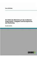 Rolle des Marketing in der modernen Organisation - Aufgaben und Konzeptionen des Marketing
