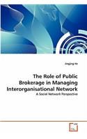Role of Public Brokerage in Managing Interorganisational Network
