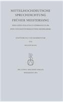Mittelhochdeutsche Spruchdichtung - Fruher Meistersang