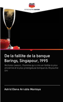 De la faillite de la banque Barings, Singapour, 1995