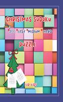 Christmas Sudoku Puzzle for Kids 200 Easy Medium Hard: Fun brain-bending 9x9 Sudoku Puzzles To Improve memory, logic and critical thinking skills of your kids