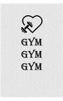 Journal Daily Fitness For trackin your daily exercise WORKOUT/gym notebook /110 pages /6*9 inches / matte cover
