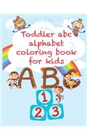 Toddler abc alphabet coloring book for kids