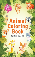 Animal Coloring Book For Kids Aged 3-8