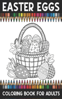 Easter eggs coloring book adults