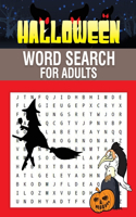 Halloween Word Search for Adults: Enjoy brain games with spooky holiday coloring pages