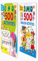 Activity Books Fun & Learn Jumbo 500 Series - Set Of 2