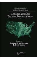 Research Agenda for Geographic Information Science