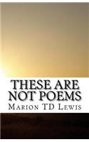 These Are Not Poems