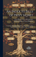 Index to Bills of Privy Signet