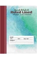 Amiesk Notebook - Ruled Lined Notebook - 140 pages (7.44 x 9.69 inch)