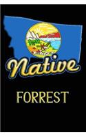 Montana Native Forrest: College Ruled Composition Book