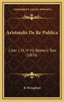 Aristotelis De Re Publica