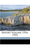 Report Volume 1954-1955