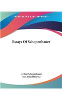 Essays Of Schopenhauer