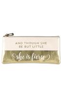 Although She Be But Little Pencil Pouch (Accessories Case, Faux Leather)