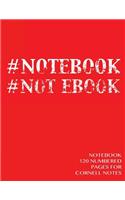 Notebook 120 numbered pages for Cornell Notes: Notebook for Cornell notes with red cover - 8.5"x11" ideal for studying, includes guide to effective studying and learning