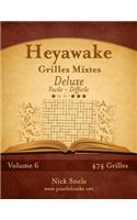 Heyawake Grilles Mixtes Deluxe - Facile a Difficile - Volume 6 - 474 Grilles