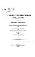 Syntaktische Untersuchungen zu Rabelais