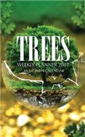 Trees Weekly Planner 2017: 16 Month Calendar