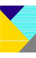 Semi Log Graph Paper Workbook: 120 Divisions 5th Accent By 5 Cycle