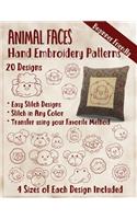 Animal Faces Hand Embroidery Patterns