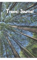 Travel Journal - 6x9 inch blank lined journal tall trees cover