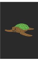Turtle Mosaic: Graph Paper Notebook (6" x 9" - 120 pages) Animal Mosaic Themed Notebook for Daily Journal, Diary, Gift