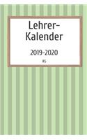 Lehrerkalender 2019 2020 A5: Planer ideal als Lehrer Geschenk für Lehrerinnen und Lehrer für das neue Schuljahr - Schulplaner für die Unterrichtsvorbereitung - Lehrerplaner und 