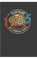 Vintage 1985 All Original Parts