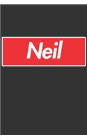 Neil: Neil Planner Calendar Notebook Journal, Personal Named Firstname Or Surname For Someone Called Neil For Christmas Or Birthdays This Makes The Perfec