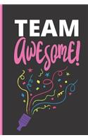 Team Awesome Coworker Gift Notebook