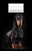 Composition Notebook - Bullet Journal: Dachshund - 109 pages 8.5"x11" - Dotted Journal - Grid Notebook - Gift For Kids Teenager Adult Teacher Student - Journal - Dog Lover