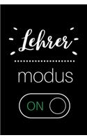 Lehrer Modus on: A5 PUNKTIERT Geschenkidee für Lehrer Erzieher - Abschiedsgeschenk Grundschule - Klassengeschenk - Dankeschön - Lehrer Geschenk - Weihnachten