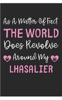 As A Matter Of Fact The World Does Revolve Around My Lhasalier: Lined Journal, 120 Pages, 6 x 9, Lhasalier Dog Gift Idea, Black Matte Finish (As A Matter Of Fact The World Does Revolve Around My Lhasalier Journal