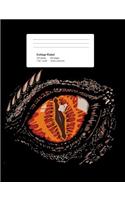 Dragon Eye Composition Notebook: Dragon Eye Medieval Dragon Composition Book