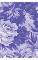 Floral Lined Journal: Blue Roses