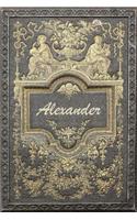 Alexander: Classic Style Blank Cookbook Recipes & Notes Featuring 120 Pages 6x9