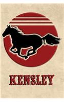 Wild Horse Lined Notebook: Kensley: College Ruled Composition Book Diary Lined Journal