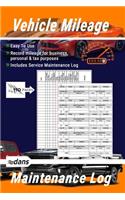 Vehicle Mileage and Maintenance Log Book