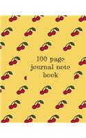 100 page journal note book