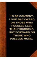 Ben Franklin Quote Journal Content Look Backward Vintage Style