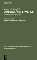 Ausgewählte Werke, Bd 11, Kommentar zu Band 1-4