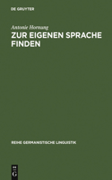 Zur Eigenen Sprache Finden