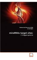 miroRNAs target sites