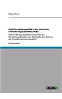 Anti-Korruptionspolitik in der deutschen Entwicklungszusammenarbeit