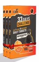 33 Days Challenge CBSE Class 10 (Pack of 3) Mathematics Standard | Science | Social Science for 2025 Board Exams (Includes Sample Papers) by Padhle Akshay