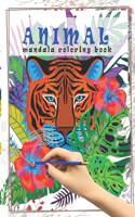 ANIMAL mandala coloring book: relaxing coloring book for kids and adults (stress relief coloring books for adults)